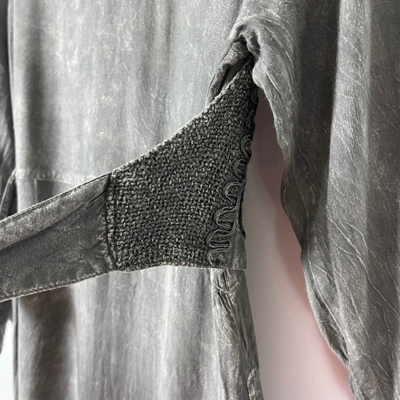 Vintage 90's Rayon Embroidered Boho Maxi Dress - Picture 8 of 10